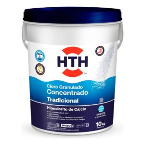 Cloro Granulado Hth Tradicional Concentrado 10kg Para Piscina